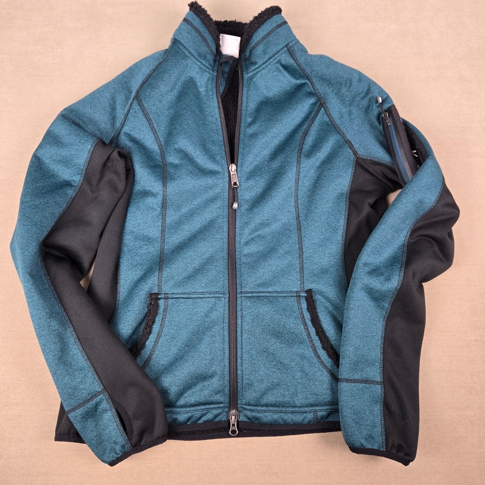 Harley-Davidson Women Teal Black Sherpa Lined Zip Province Jacket 97596-17VW